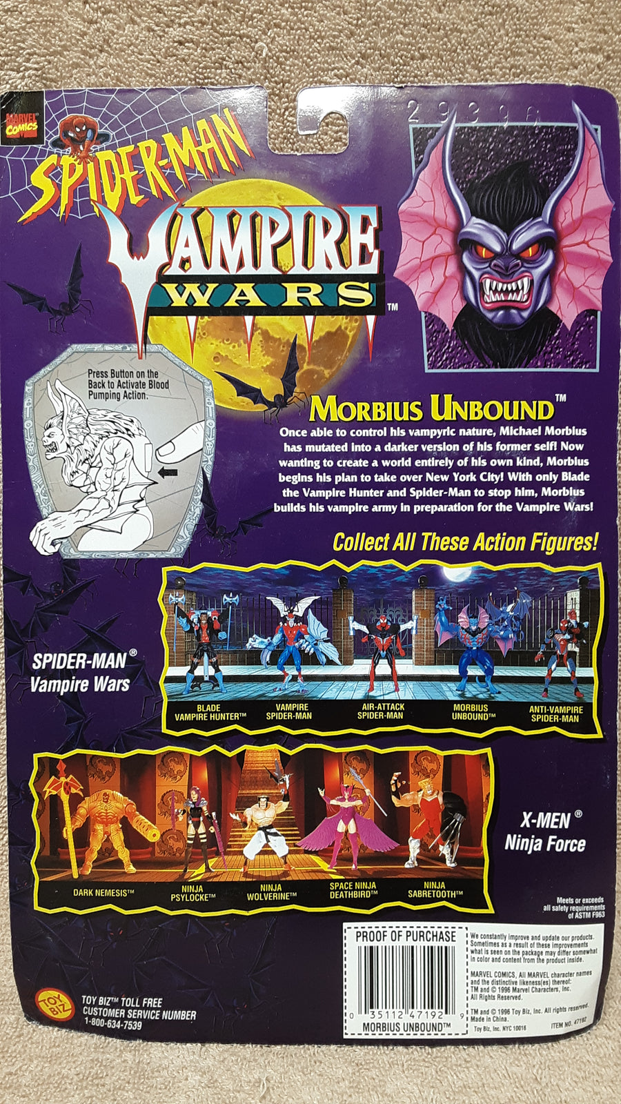 Morbius Unbound - Spider-Man Vampire Wars MOC action figure 