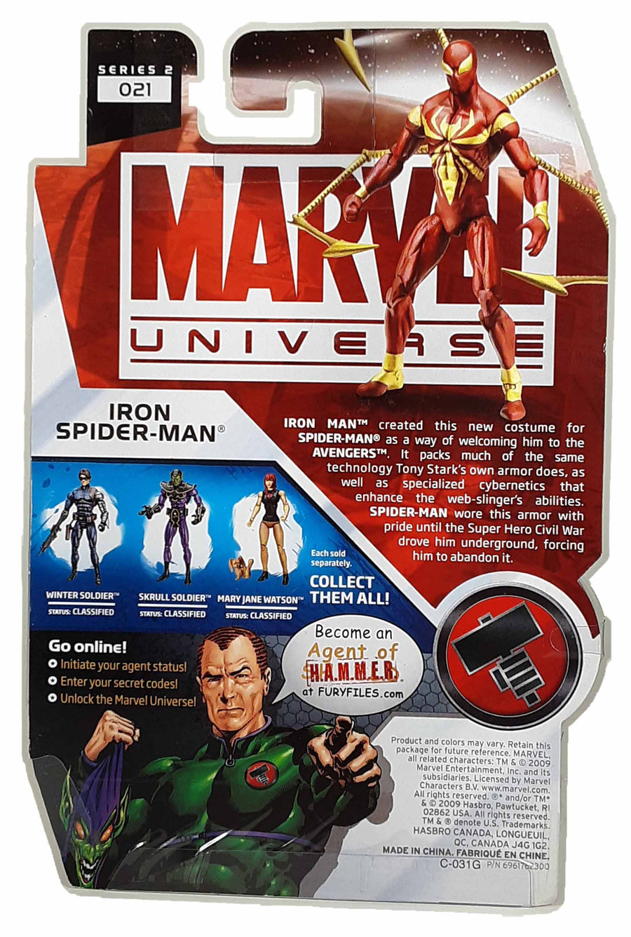 Marvel Universe Series 2 #021 Iron Spider-Man MOC action figure