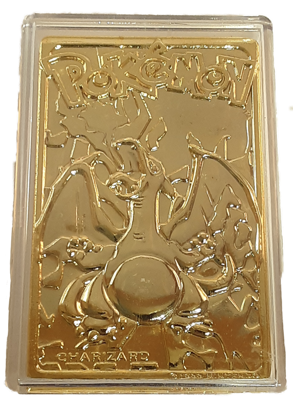 Charizard - Pokemon Burger King Gold Card With Pokeball in Blue box