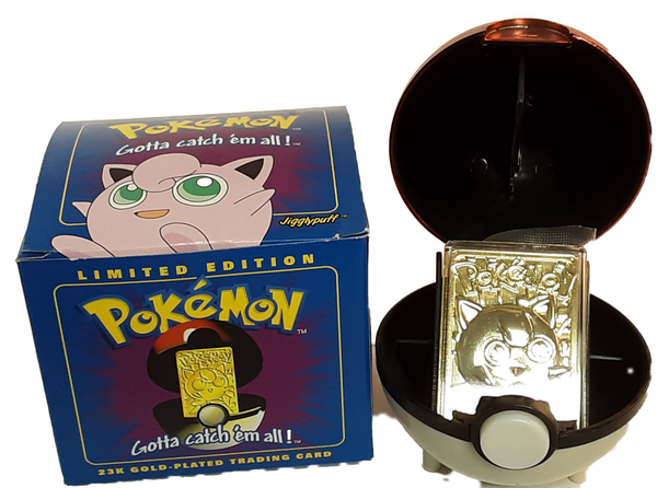Jigglypuff - Pokemon Burger King Gold Card With Pokeball in box