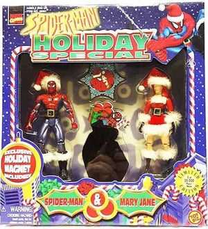  Spider-Man Holiday Special Christmas Spider-Man and Mary Jane action figure set MIB 