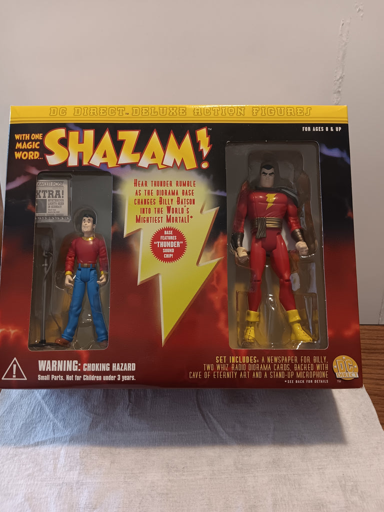 Shazam and Billy Batson DC Direct Deluxe action figure 2 pack set MOC