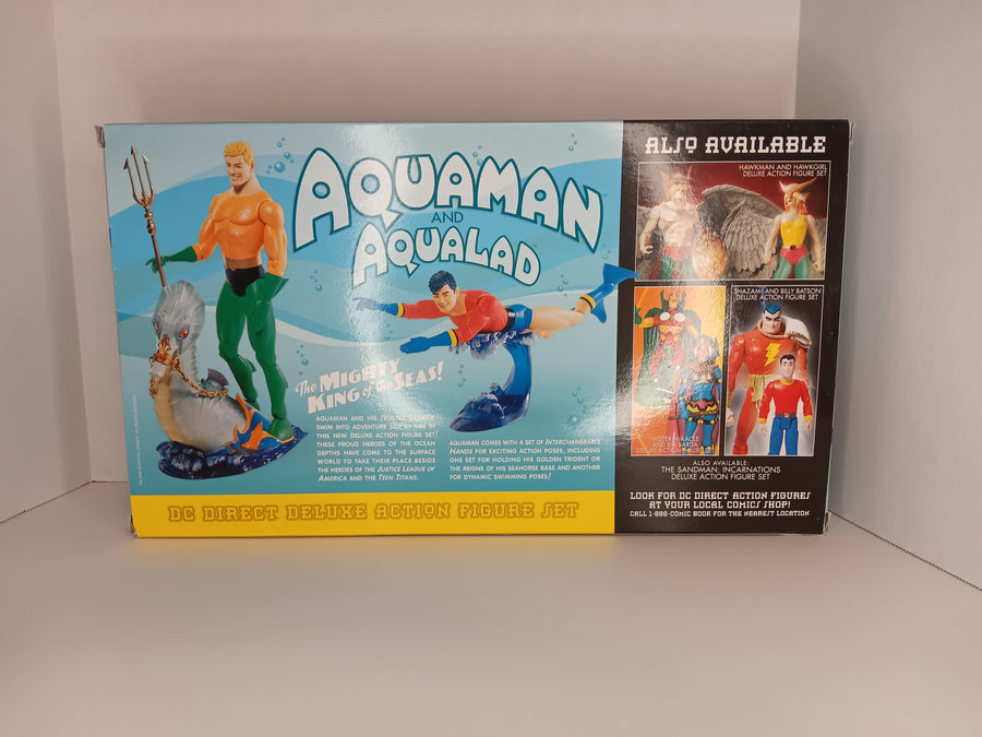 Aquaman and Aqualad DC Direct Deluxe action figure 2 pack set MOC