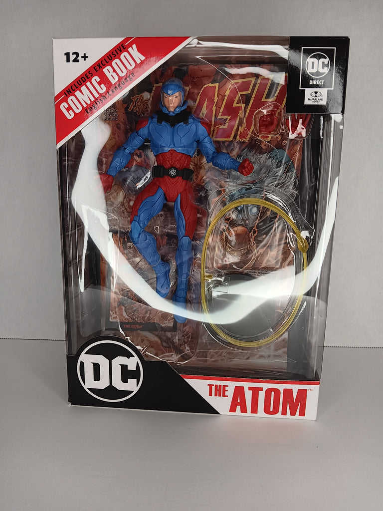 Atom McFarlane Toys Page Punchers action figure & The Flash Comic Book MOC