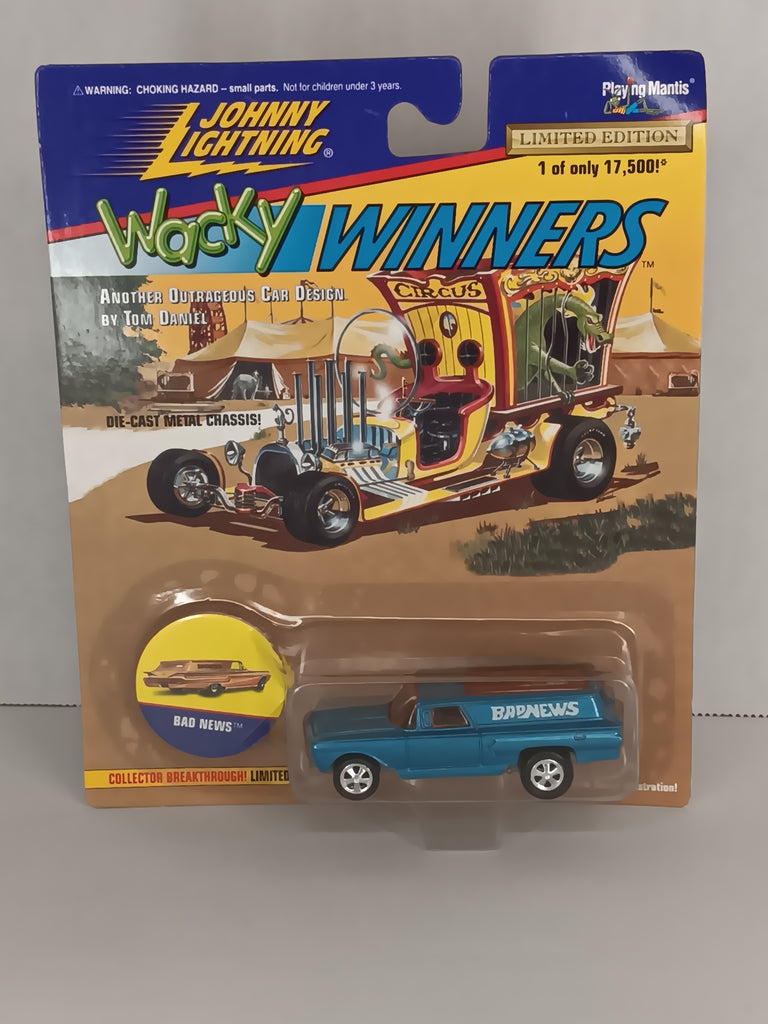 Bad News Wacky Winners Johnny Lightning 1996 Diecast Car Serial #1-18786