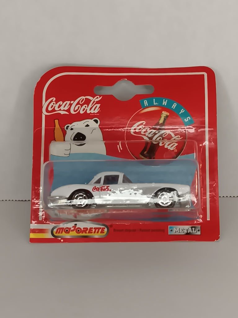 Coca-Cola White 58 Chevy Corvette 1/64th Diecast Car   1