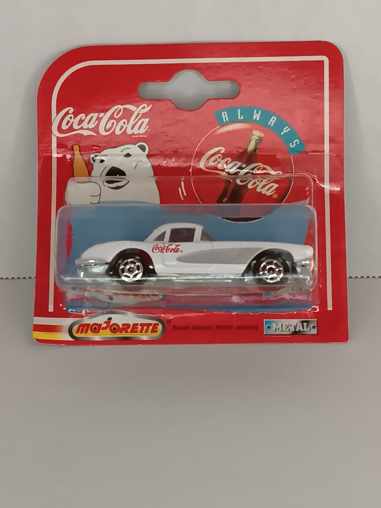 Coca-Cola White 58 Chevy Corvette 1/64th Diecast Car   3