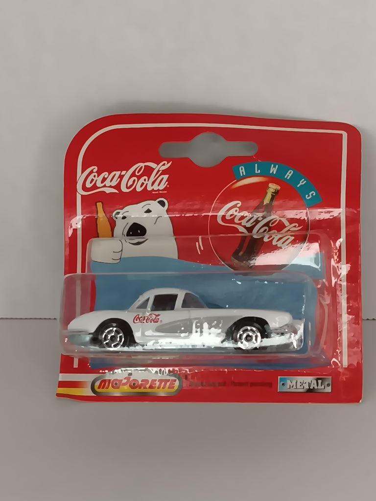 Coca-Cola White 58 Chevy Corvette 1/64th Diecast Car   4