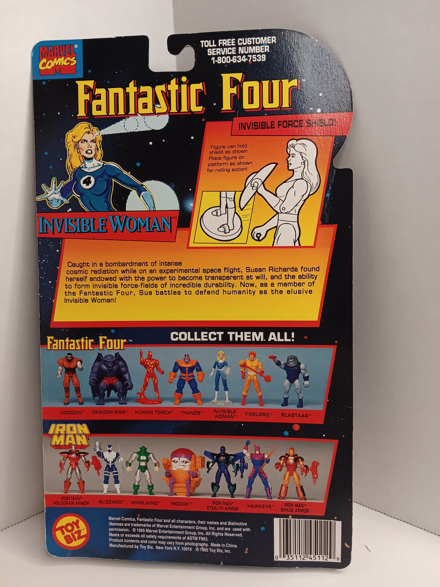 Invisible Woman - Fantastic Four With Invisible Force Shield 1995 MOC Action Figure 2