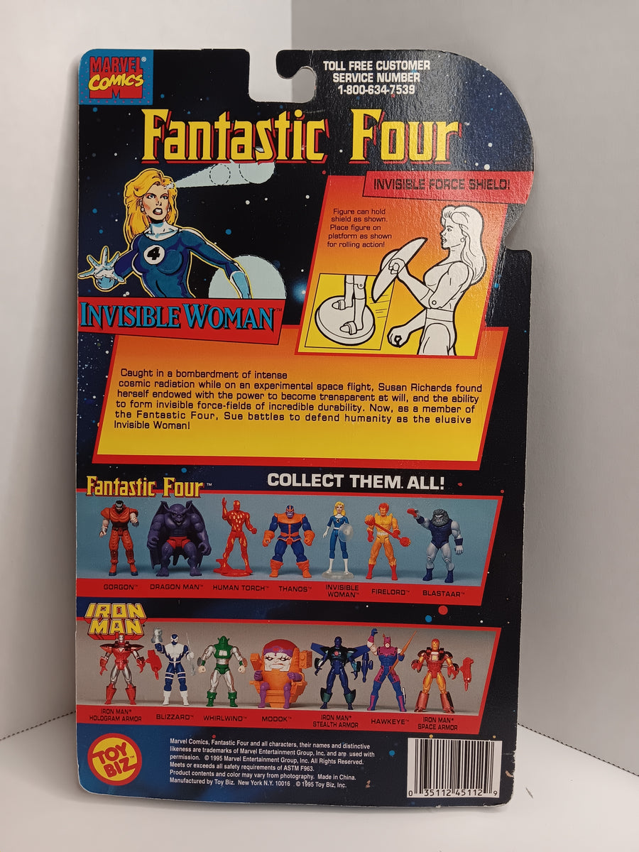 Invisible Woman - Fantastic Four With Invisible Force Shield 1995 MOC Action Figure 3