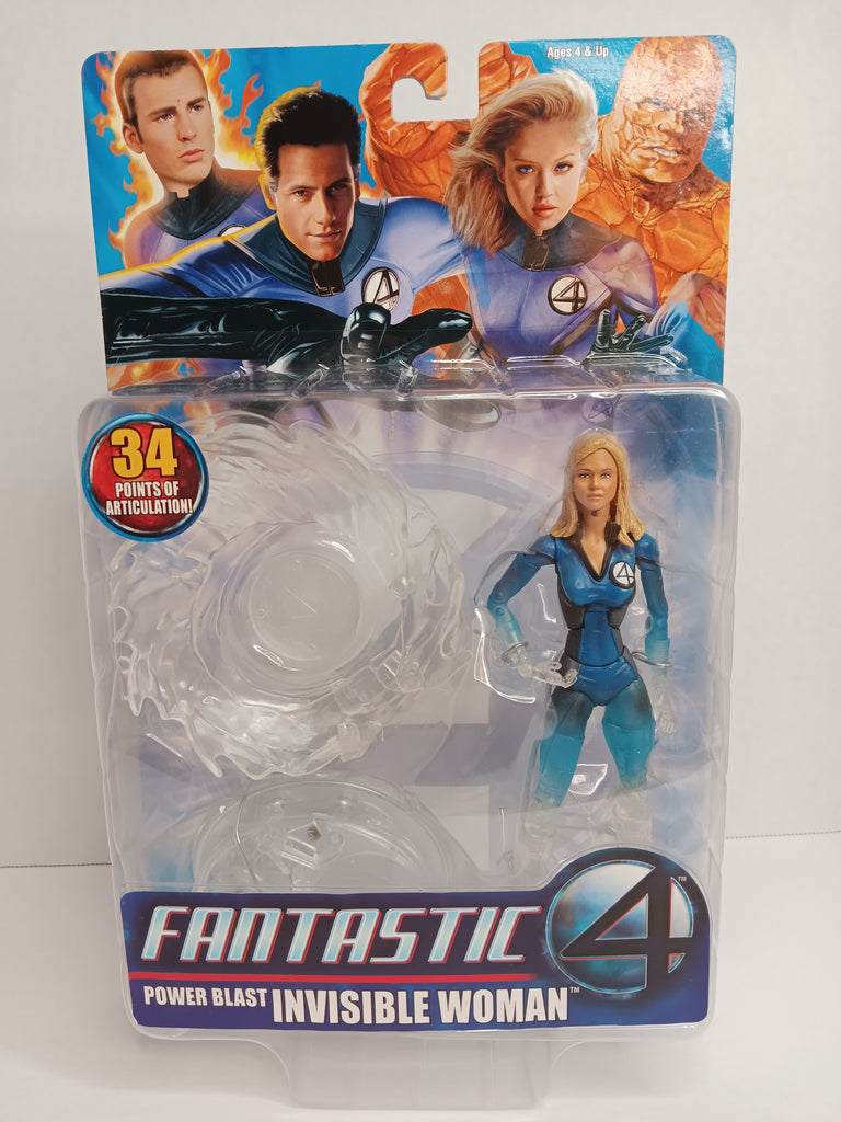 Invisible Woman - Jessica Alba Power Blast Fantastic Four Movie 2005 MOC Action Figure  1