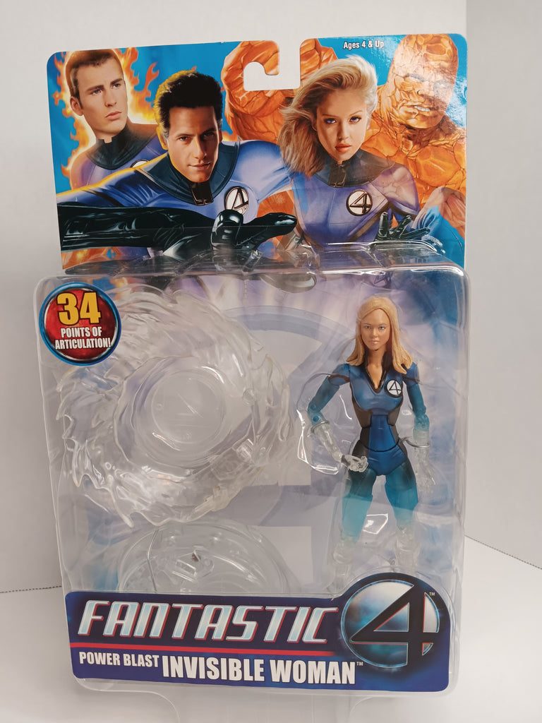 Invisible Woman - Jessica Alba Power Blast Fantastic Four Movie 2005 MOC Action Figure  2