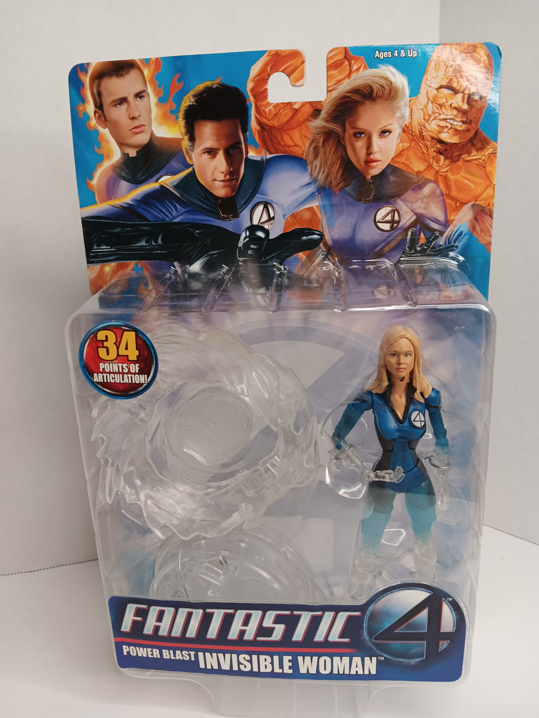 Invisible Woman - Jessica Alba Power Blast Fantastic Four Movie 2005 MOC Action Figure  3