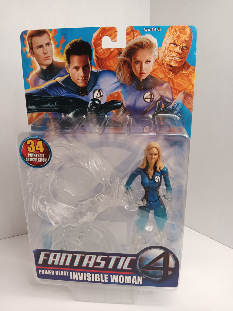 Invisible Woman - Jessica Alba Power Blast Fantastic Four Movie 2005 MOC Action Figure  4