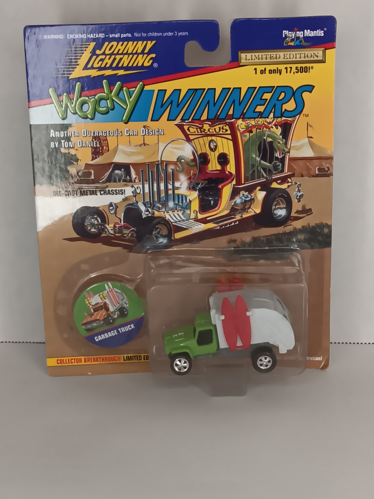 Garbage Truck Wacky Winners Johnny Lightning 1996 Diecast Car Series 1 Serial #1-18099