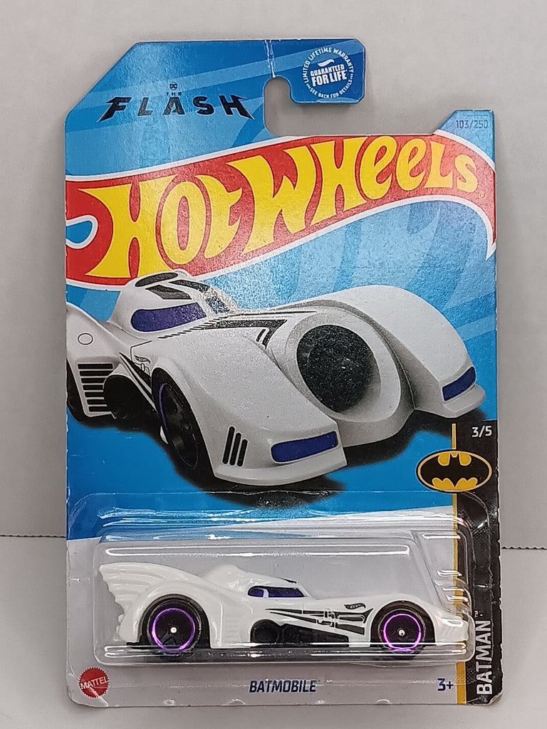 Batmobile  The Flash 2024 Hot Wheels White DC 103 of 250 Batman 3/5