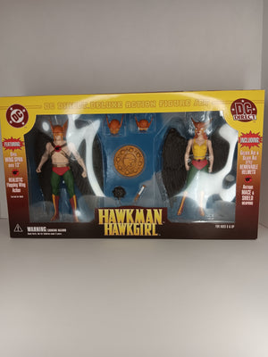 Hawkman and Hawkgirl DC Direct Deluxe action figure 2 pack set MOC