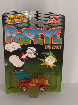 Racing Champions Street Wheels Popeye Jeep Diecast Car