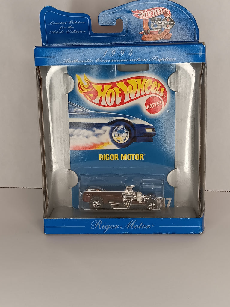 Hot Wheels Rigor Motor 30th Commemorative Replica 1994 1/64th Diecast Car