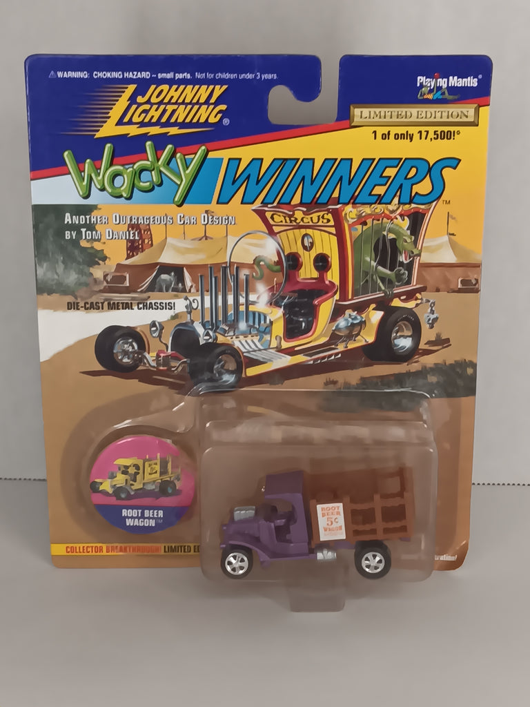 Johnny Lightning Root Beer Wagon Wacky Winners 1996 Diecast Car Series 1 Serial #1-05519