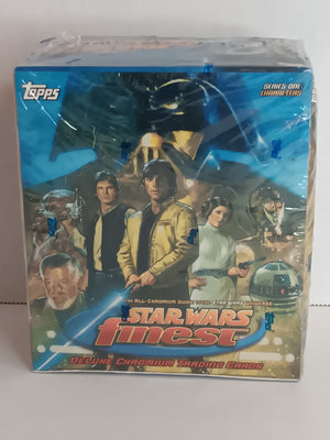 Star Wars Finest Chromium Series 1 1996 Factory Sealed Trading Card Box. 36 Packs
