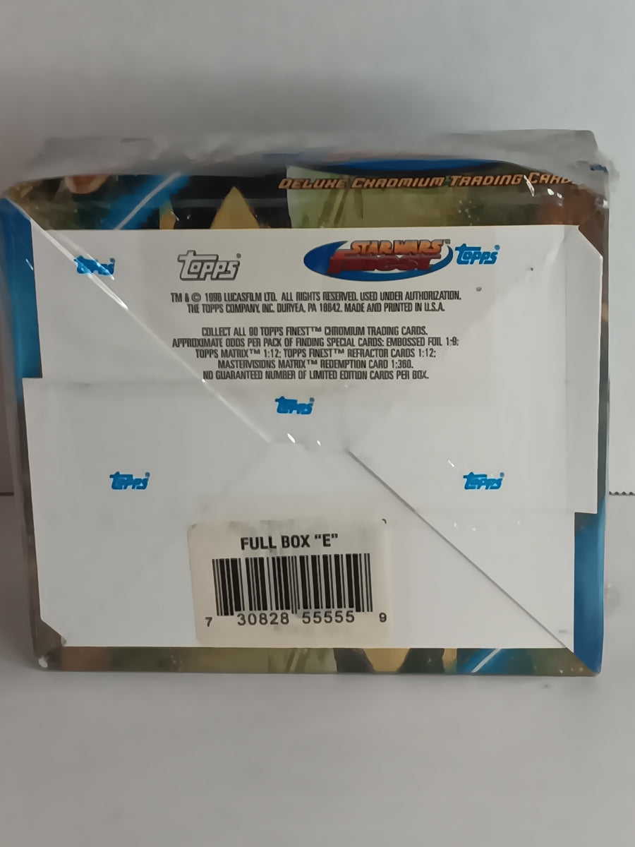 Star Wars Finest Chromium Series 1 1996 Factory Sealed Trading Card Box. 36 Packs