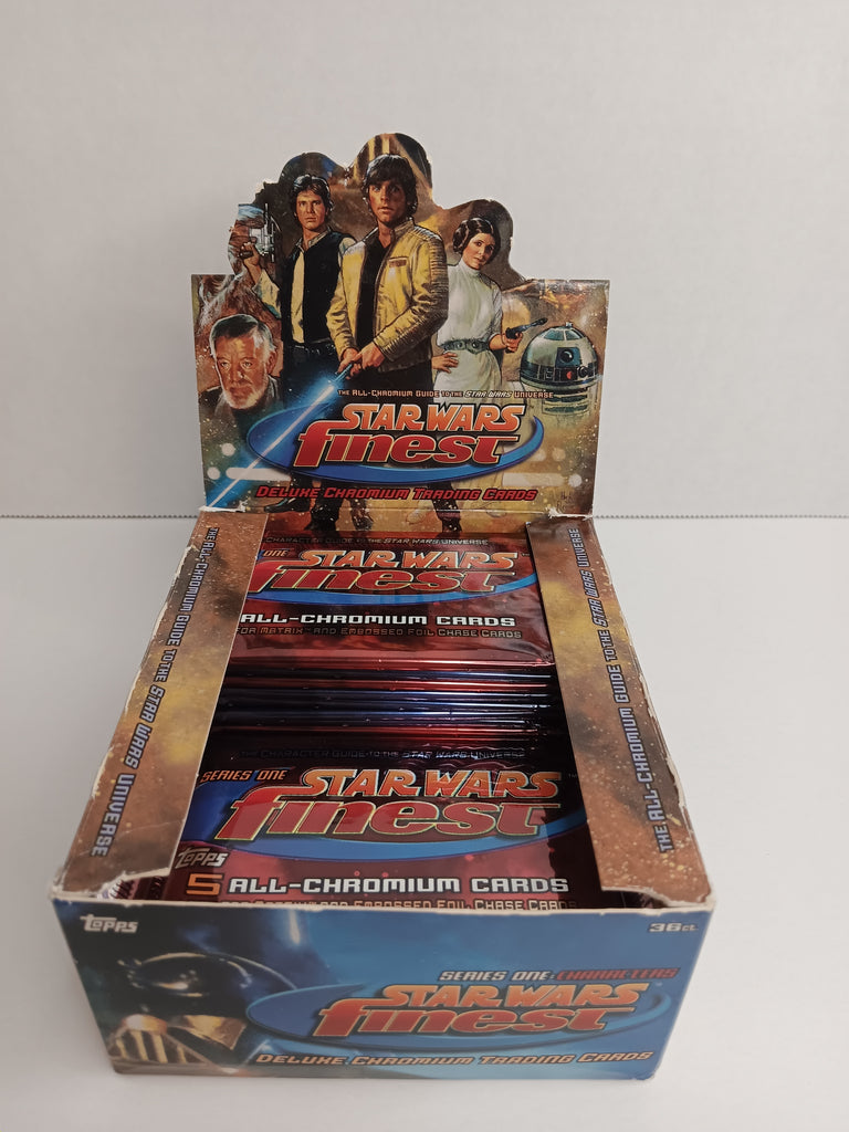 Star Wars Finest Chromium Series 1 1996 Unsearched Box Of 27 Sealed Trading Card Packs