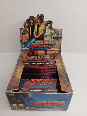 Star Wars Finest Chromium Series 1 1996 Unsearched Box Of 27 Sealed Trading Card Packs
