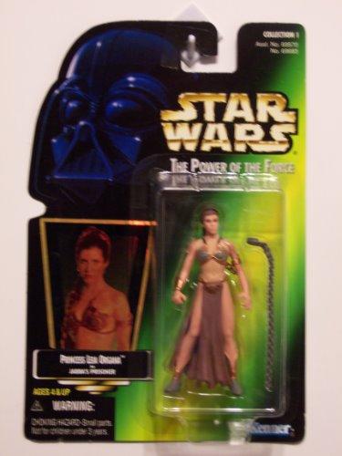 Princess Leia Organa as Jabba's Prisoner Star Wars POTF green card MOC action figure 