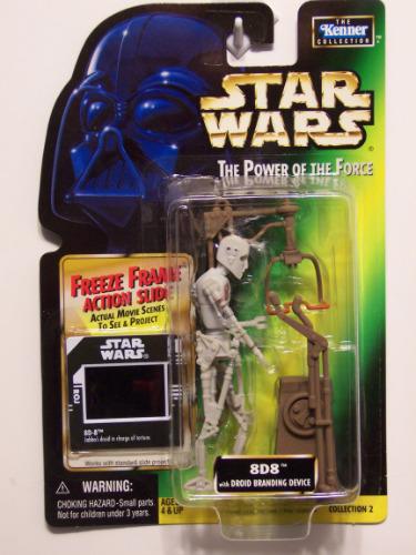 8D8 Star Wars Power Of The Force Green Card Action Slide MOC Action Figure