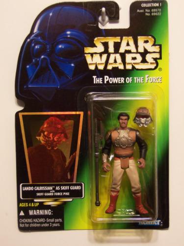 Lando Calrissian as Skiff Guard - Star Wars POTF Green Card MOC action figure