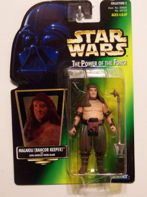 Malakili - Rancor Keeper Star Wars POTF green card MOC action figure