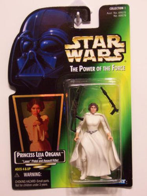 Princess Leia Organa Star Wars POTF green card MOC action figure 