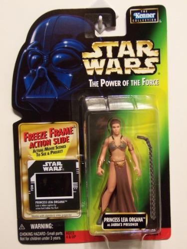 Princess Leia Organa as Jabba's Prisoner Star Wars POTF green card MOC action figure 