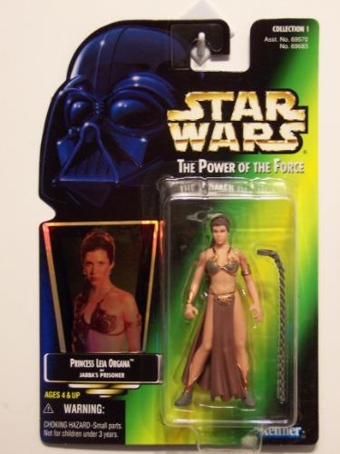 Princess Leia Organa as Jabba's Prisoner Star Wars POTF green card MOC action figure 