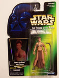 Princess Leia Organa as Jabba's Prisoner Star Wars POTF green card MOC action figure 