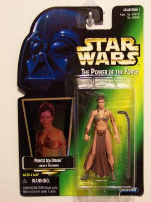 Princess Leia Organa as Jabba's Prisoner Star Wars POTF green card MOC action figure 