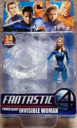 Invisible Woman - Jessica Alba Power Blast Fantastic Four Movie 2005 MOC Action Figure