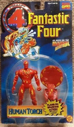 Human Torch - Fantastic Four 1995 MOC action figure