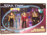 1701 Collector Series - Yar Picard Barclay Star Trek MIB action figure set SN 021709