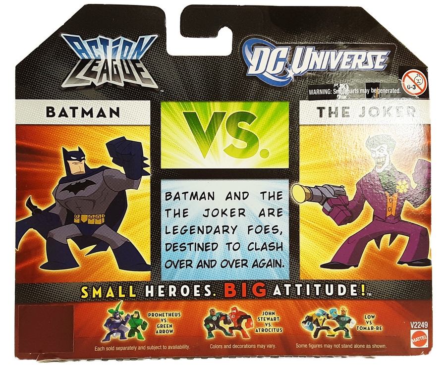 DC Universe Action League Batman vs Joker  MOC action figure https://americastshirtshop.com/products/dc-universe-action-league-batman-vs-joker-moc-action-figure