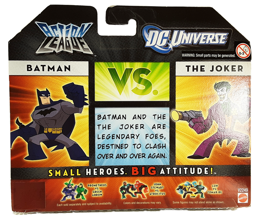 DC Universe Action League Batman vs Joker  MOC action figure https://americastshirtshop.com/products/dc-universe-action-league-batman-vs-joker-moc-action-figure-1