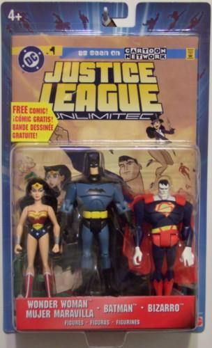 Batman Wonder Woman Bizarro - JLU MOC action figure 3 pack