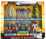 DC Universe Infinite Heroes Prelude To Doomsday MIB action figure set