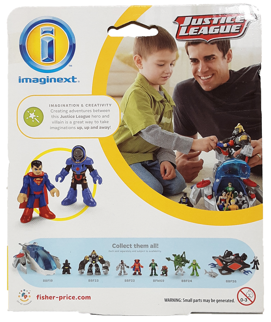 Superman and Darkseid Imaginext MOC action figure