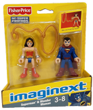 Superman and Wonder Woman Imaginext MOC action figure