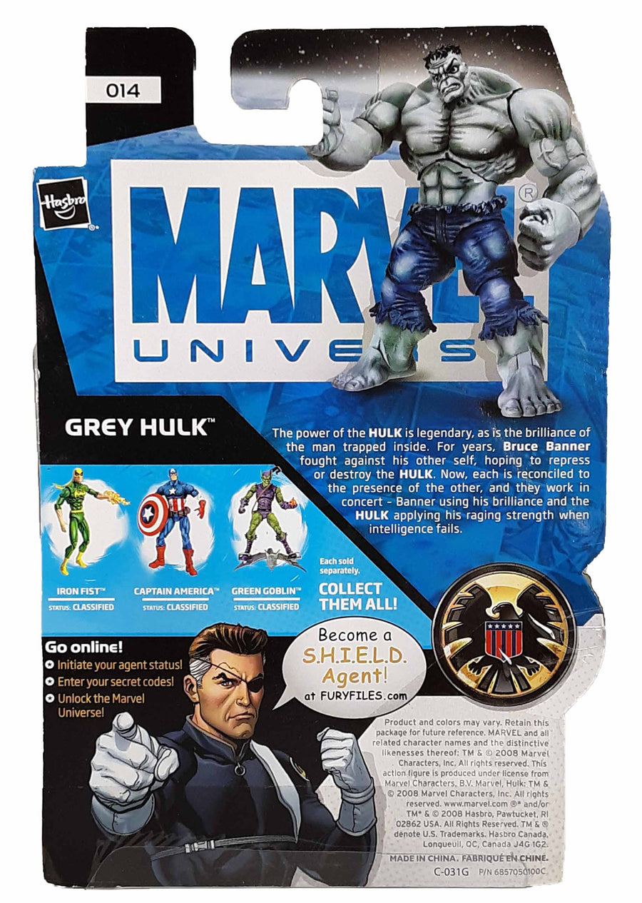 Hulk - Marvel Universe #14 Grey Hulk MOC action figure 1