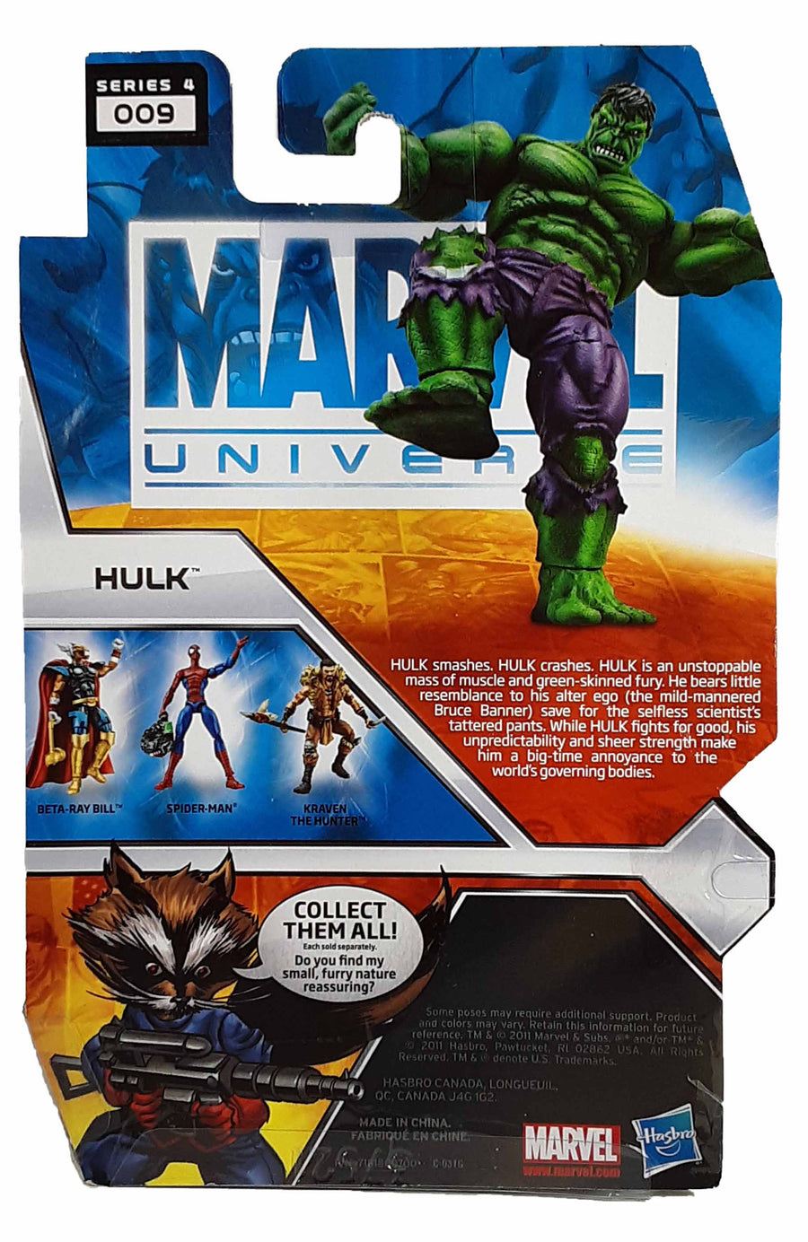 Marvel Universe Series 4 #9 Green Hulk