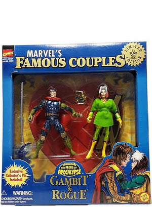 Gambit and Rogue - Marvel's Famous Couples action figure set MIB