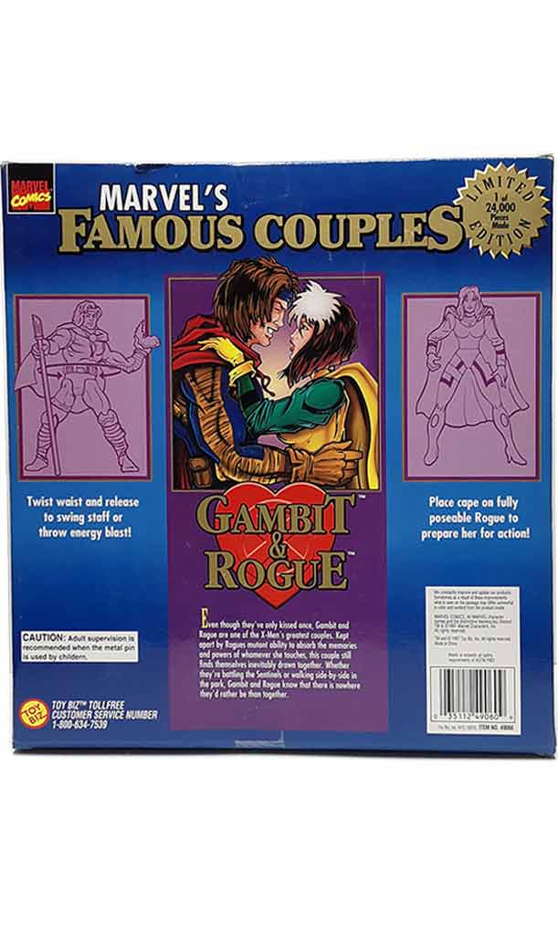 Gambit and Rogue - Marvel's Famous Couples action figure set MIB